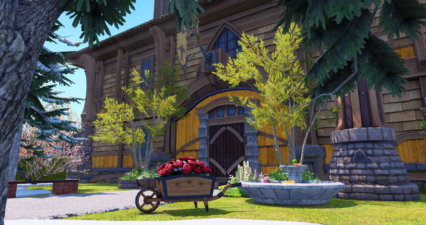 Exterior of the cafe.